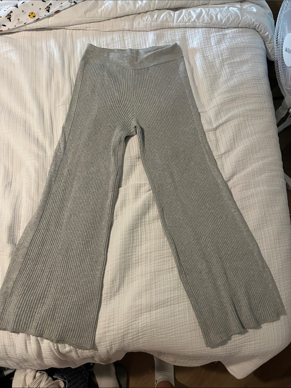 Aerie ribbed wide leg sweatpants